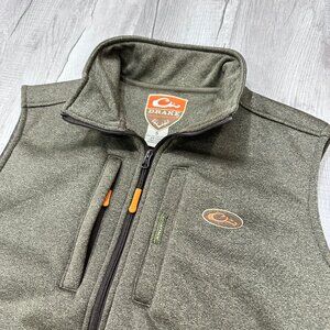 Drake Non-Typical Vest Mens Small Fleece Full Zip Green Pullover Magnattach